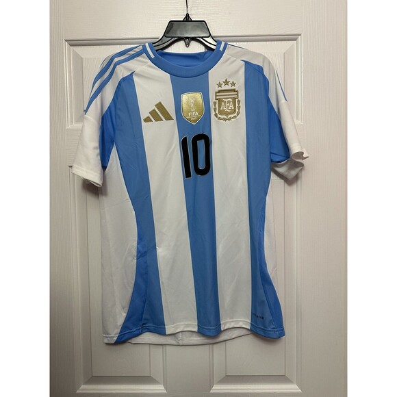 Size M Mens Adidas Messi Argentina Jersey 2024 Home Soccer Shirt